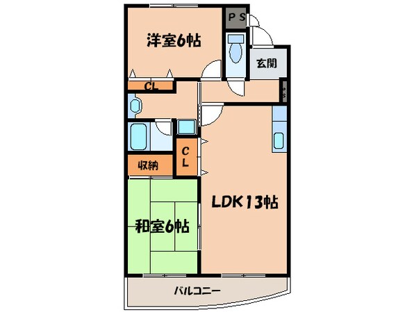 シャトー永明の物件間取画像